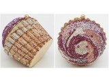 Women Mini Cupcake Clutch Evening Bag Crystal Wedding Purse and Handbag