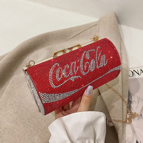 Coke Can Shape Evening Bag Mini Clutch Luxury Chain Shoulder Bags FTB330