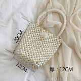 Fashion Mini Pearl Bag Handmade Vintage Beaded  Shoulder Bag Bags