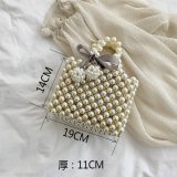 Fashion Mini Pearl Bag Handmade Vintage Beaded  Shoulder Bag Bags