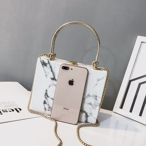 Fashion Marble Print  Evening Clutches Bags