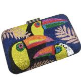 Novelty Toucan Bird Crystal Evening Bags Rhinestones Clutch Party Handbag