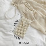 Fashion Mini Pearl Bag Handmade Vintage Beaded  Shoulder Bag Bags