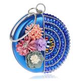 Clutch Flower Rhinestones  Bags Handmade Beaded Chain Shoulder Purse  Bag  YM1190