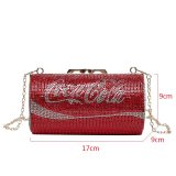 Coke Can Shape Evening Bag Mini Clutch Luxury Chain Shoulder Bags FTB330