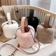 Fashion Faux Fur Bucket Bag Handbags 335-180617
