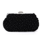 Women messenger beaded imitation pearl shell vintage evening bags handbags YM100819