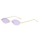Men Women Vintage Small Oval Cat Eye Sunglasses  S803849