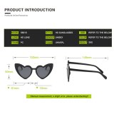 Fashion UV400 Heart-shaped Retro Sunglasses S1707081