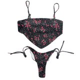 Sexy  High Waist Ruffle Bikini Set qy2019210