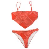 Sexy  High Waist Ruffle Bikini Set qy2019210