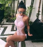 High  neck crochet swimsuit cybk001627