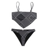 Sexy  High Waist Ruffle Bikini Set qy2019210