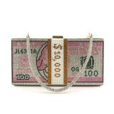 Rhinestone dollars Handbags 0012031