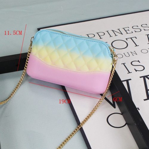 Rainbow jelly purse mini shoulder bags handbags FB896172