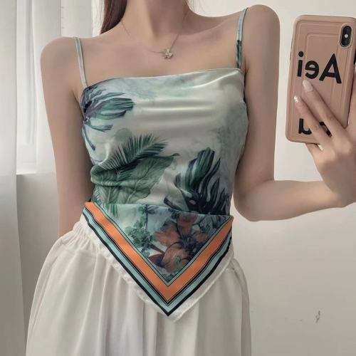 Beach Holiday Vintage Printed One-Piece Sexy Bandage Top Tops