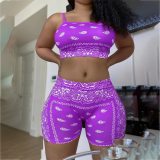 Sexy Graphic Bandana Printed Casual Sport Cute  Bodysuit Bodysuits Outfit Outfits M6067