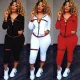 Women's Hooded Long Sleeve Zip Loose Tracksuit Tracksuits Z6043