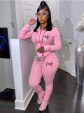 New Pink Letter Print Hoodies Bodysuit Bodysuits Outfit Outfits B3115