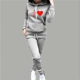 Women Hoodie Printed Tracksuit Tracksuits