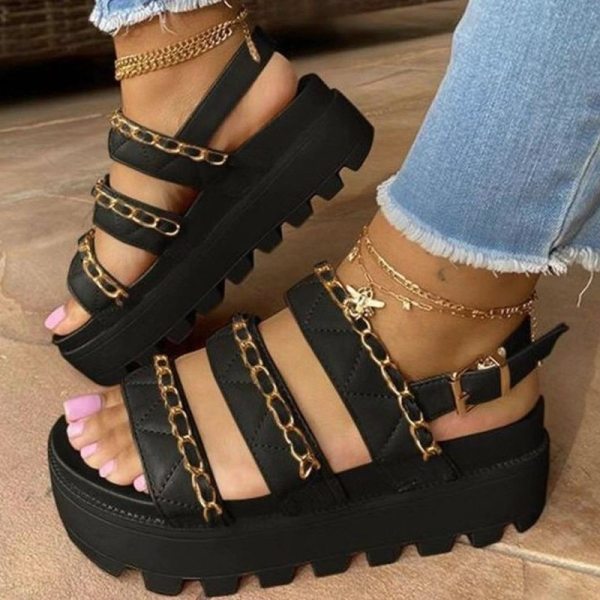 Fashion Wedge Platform Gladiator Sandal Sandals