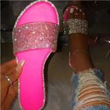 Fashion Bling Candy Color Diamond Slippers Slides