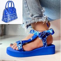 Fashion Bandana Slides Bags Set