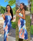 Fashion Tie Dye Print Party Club Dress Dresses BN063