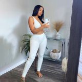 Sexy V Neck Backless Crop Top Bodysuit Bodysuits Outfit Outfits S37178110