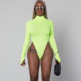 Fashion long sleeve neon Bodysuit Bodysuits Outfit Outfits P890492103