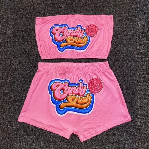 Sexy Candy Snack Letter Print Bodysuit Bodysuits Outfit Outfits