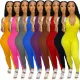 Sexy Solid Color Backless Bodysuit Bodysuits Outfit Outfits AC8219