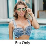 Sexy  Denim Jeans Night Club Beach Swimsuit Swimsuits 890101