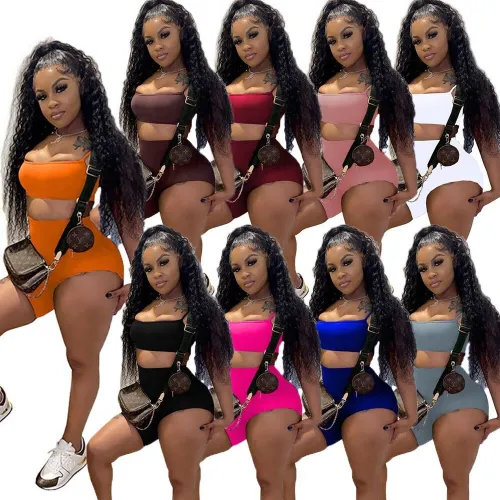 Sexy Spaghetti Strap Slim Fit Crop Top Beach Bodysuit Bodysuits Outfit Outfits M2079
