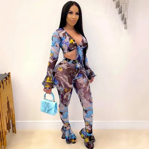 Sexy Crop Top +Leggings Bodysuit Bodysuits Outfit Outfits K966374