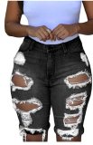 Fashion Ripped Destroyed Mid Rise Stretchy Jeans Short Shorts 8851