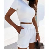 Fashion Loose Set O-Neck Casual Bodysuit Bodysuits Outfit Outfits