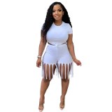 Sexy Set Solid  Plus Size 2 Piece Matching Sets Bodysuit Bodysuits Outfit Outfits M6529