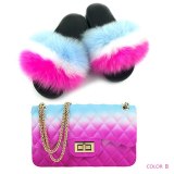 Women Faux Fur Fur Slipper Slippers Slide Slides TXB-024