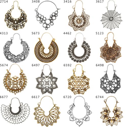 Fashiona ble Simple Spider Web Semicircle Pattern Ladies Earring Earrings