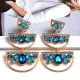 Fashion Long Metal Colorful Crystal y Rhinestones Earring Earrings ZD10337