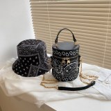 Fashion Luxury Bandana Bucket Hat and Handbags Bags