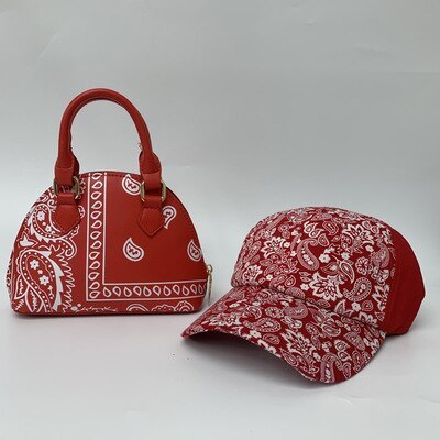 Fashion Hats and Bandana Handbags Bags Set