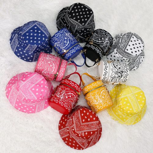 Fashion Luxury Bandana Bucket Hat and Handbags Bags