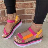 Fashion Platform Thick Bottom Multicolour Female Shallow Mouth Sandal Sandals 2911223