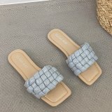 Fashion Weave Flat Open Toe Slippers Slides Sandals 229525-2