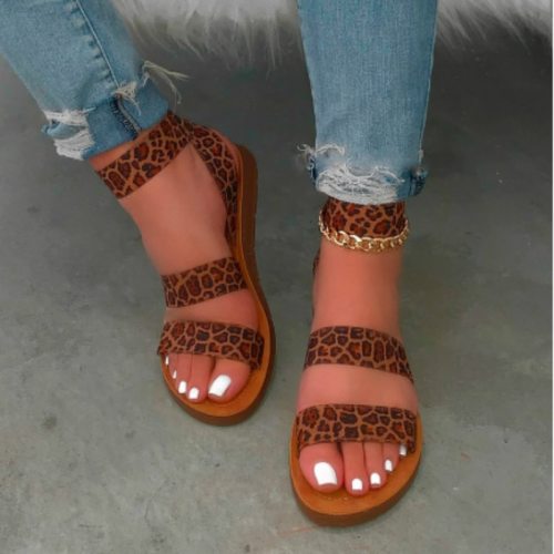 Women's Printed Vintage Casual Flat Sandal Sandals 01