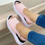 Fashion High Heel Footwear Fish Mouth Thick Bottom Wedge Sandal Sandals (20210310)3193