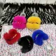 Fashion Round Metal Chain Flat  Open Toe Transparent Slippers Slides Sandals 2108