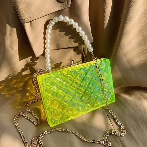 Transparent Fashion Pearl Bag Bags Handbags cx203243